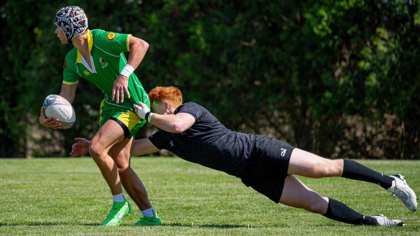 Oregon vs Iowa State at the 2026 CRAA D1AA 7s. Photo Matthew Dalton.