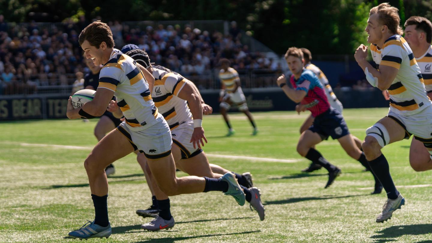 Cal runs to #1. Photo Cal Rugby.