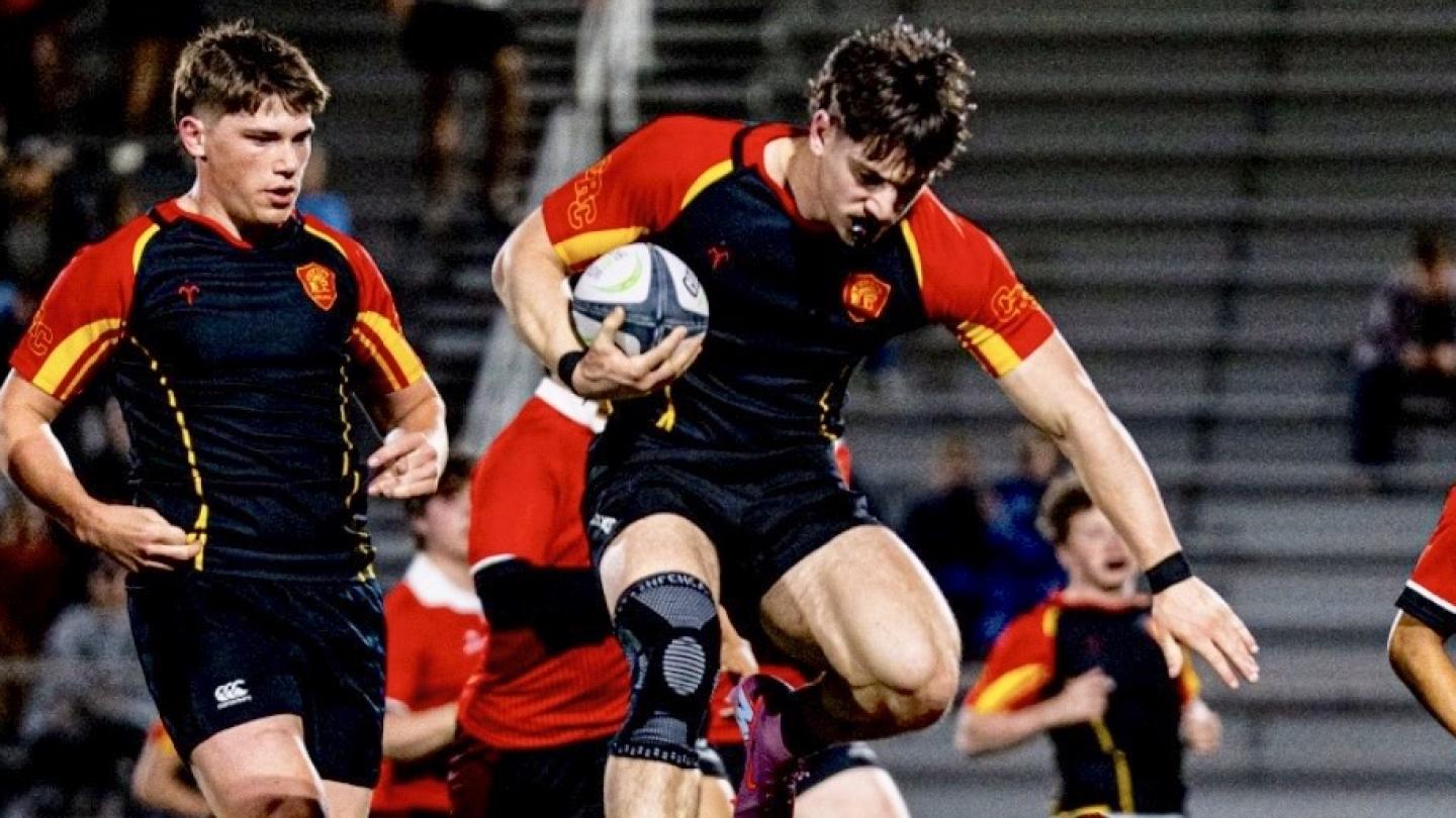 Celina's Boaz Schappaugh charges ahead.