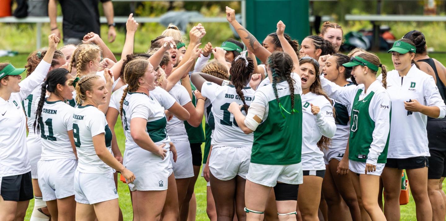 Dartmouth women are happy.