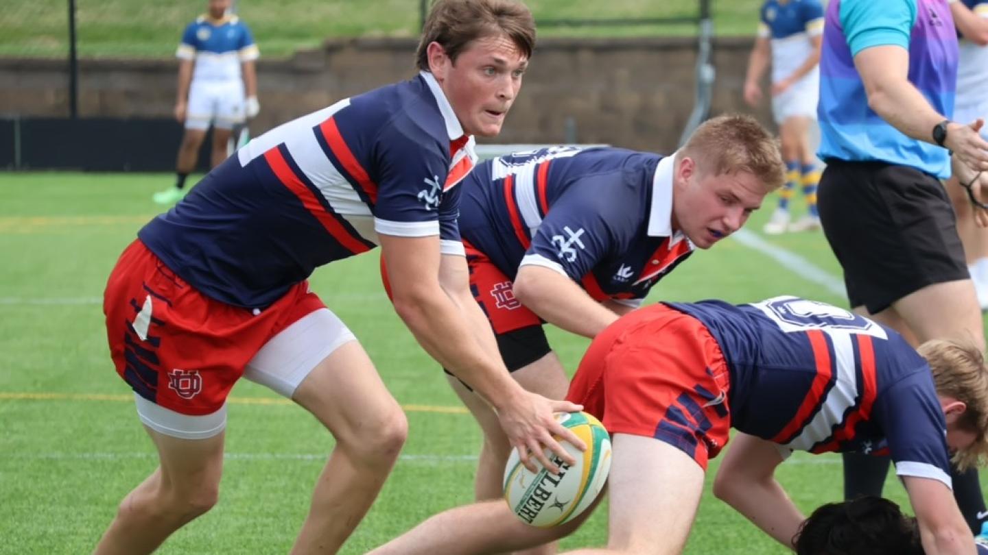 Teagan Frein snipes off the ruck for Dayton.