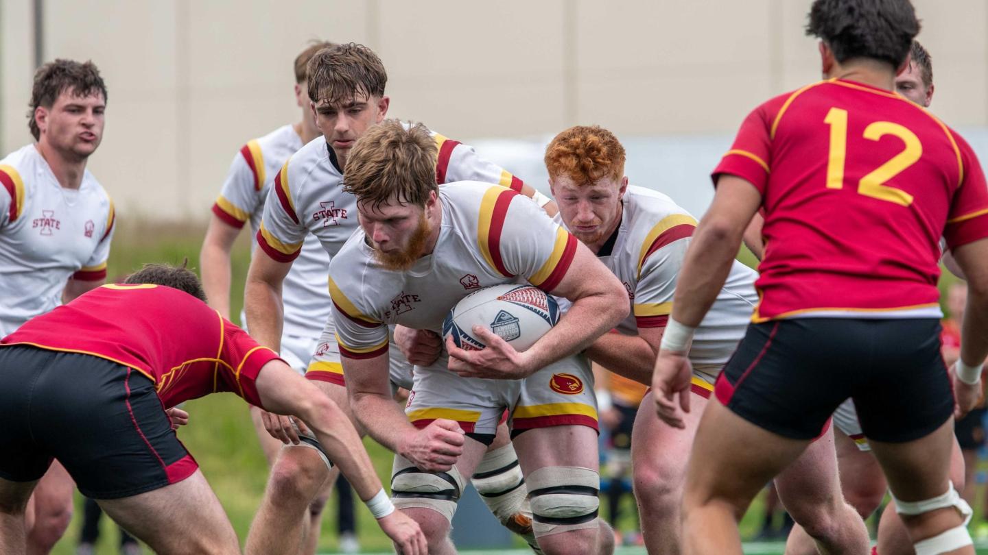 Iowa State during their D1AA semifinal win vs Arizona State. Matthew Dalton photo.