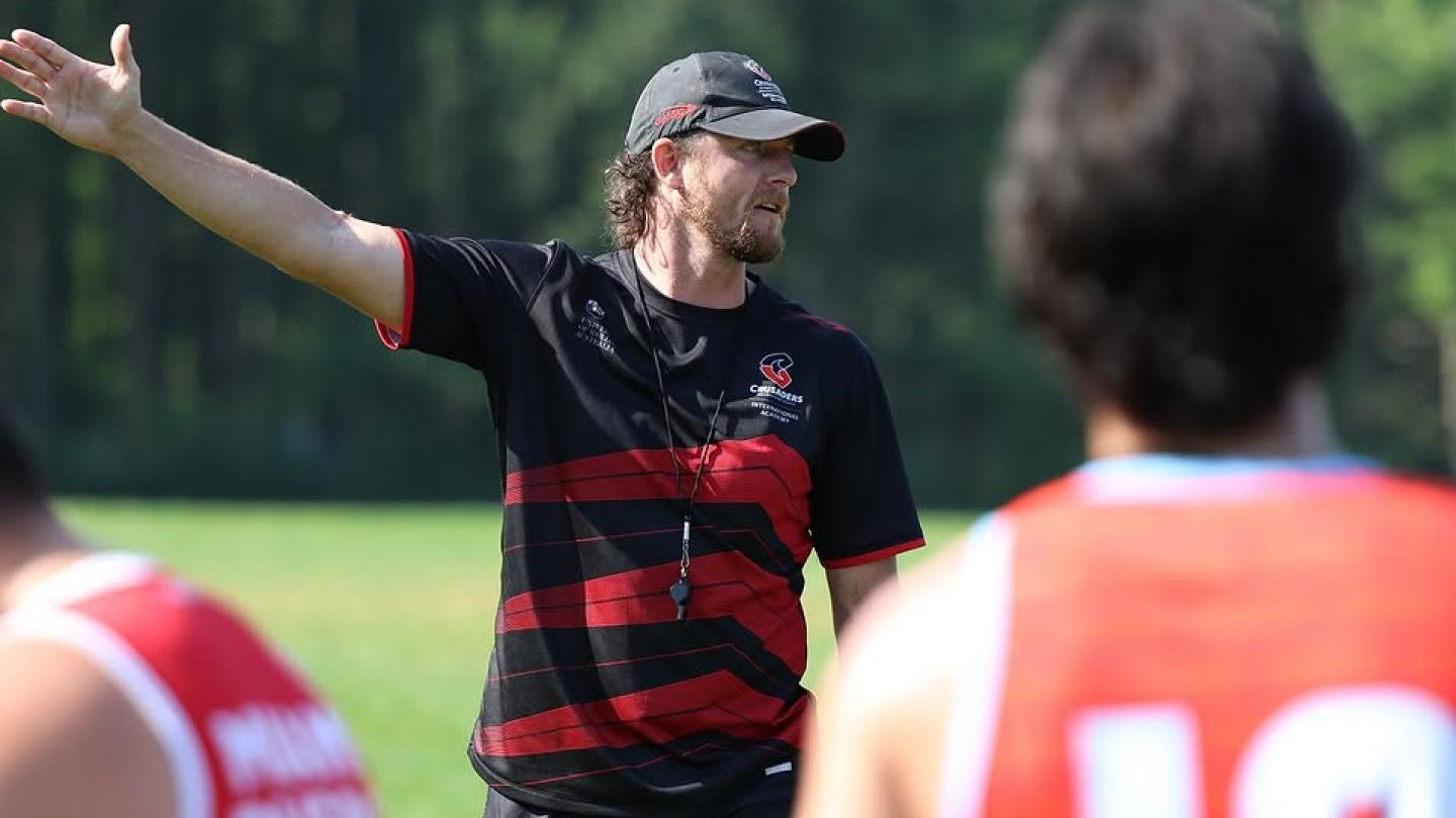 Killian Mulkern has energized his burgeoning coaching career with the Crusaders program.