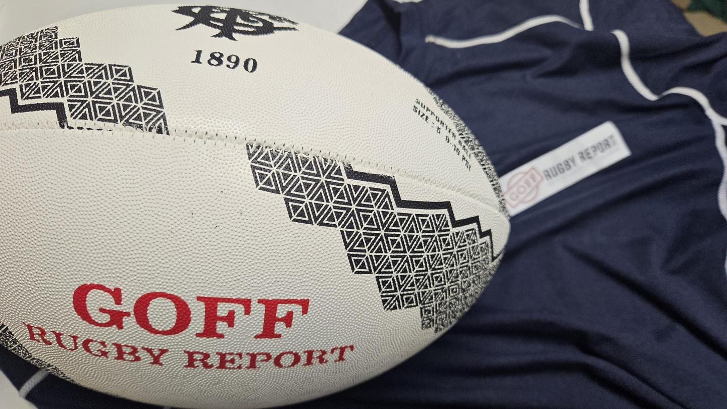 This is our Goff Rugby Report MyGilbert ball.