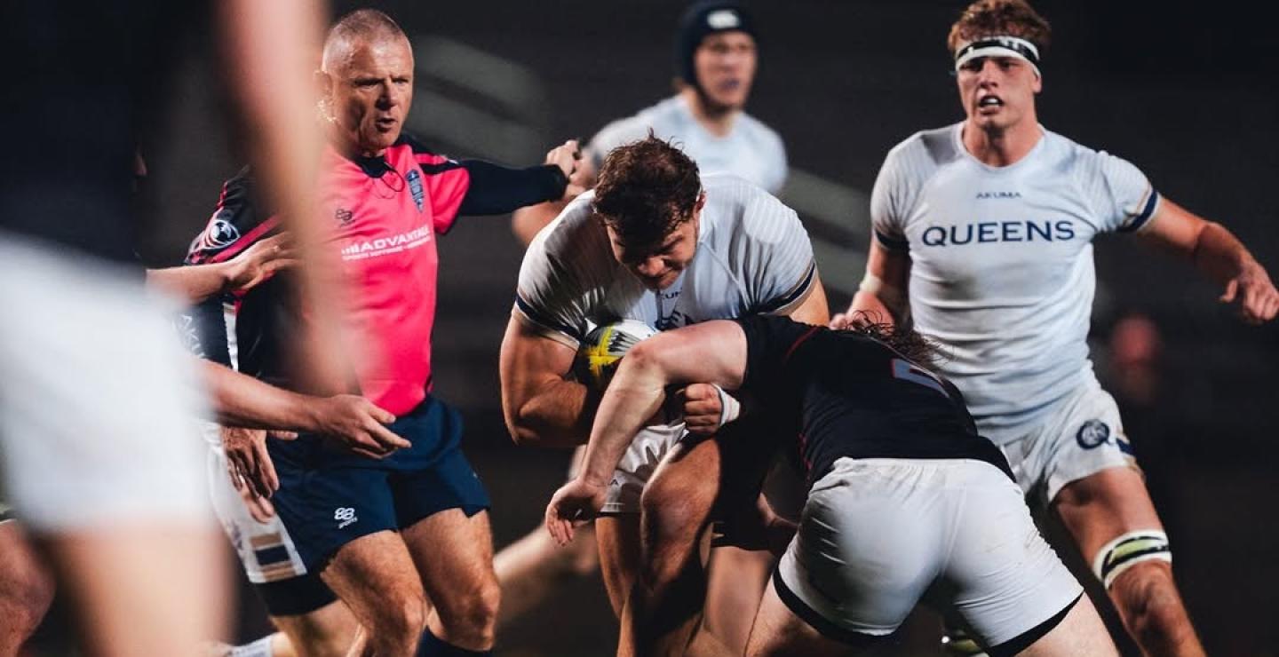 Big tackles as Ohio State and Queens battle in Charlotte.