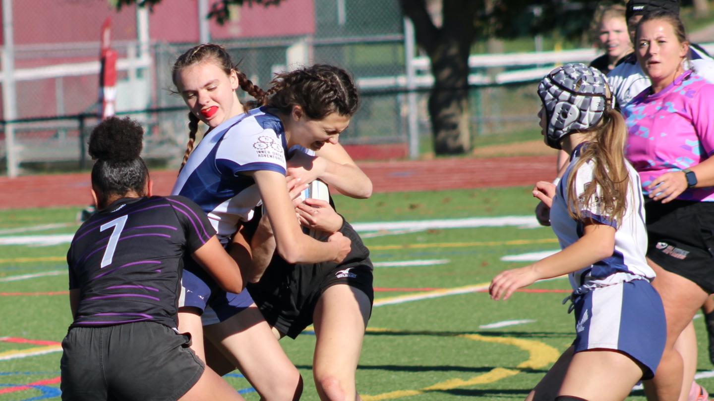 West Pitt unleashes the defense in the final vs Brunswick. Photo Alex Goff.