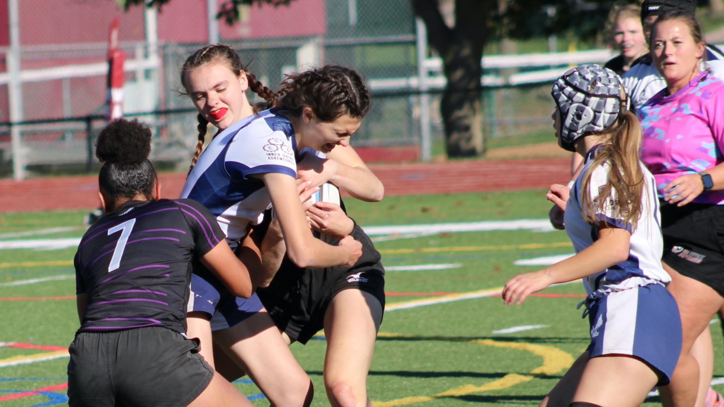 West Pitt unleashes the defense in the final vs Brunswick. Photo Alex Goff.