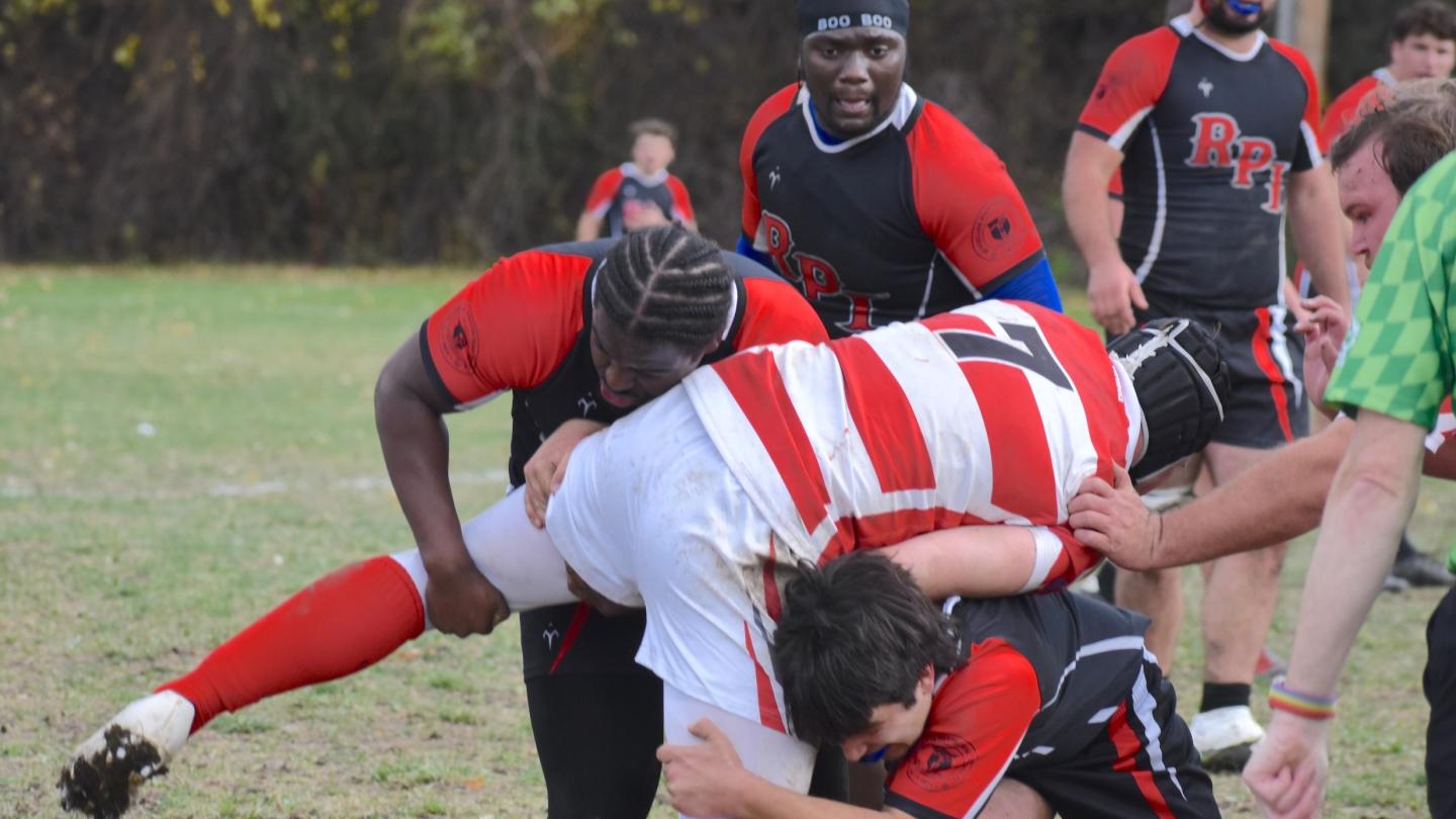 RPI on defense against Marist fall 2025.