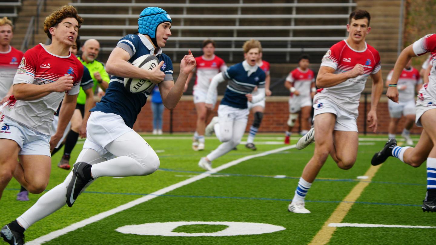 Will Rainey on the run for SLUH.