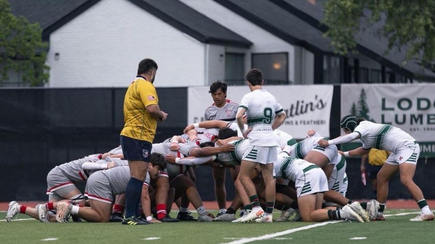 St. Thomas and Strake scrum.