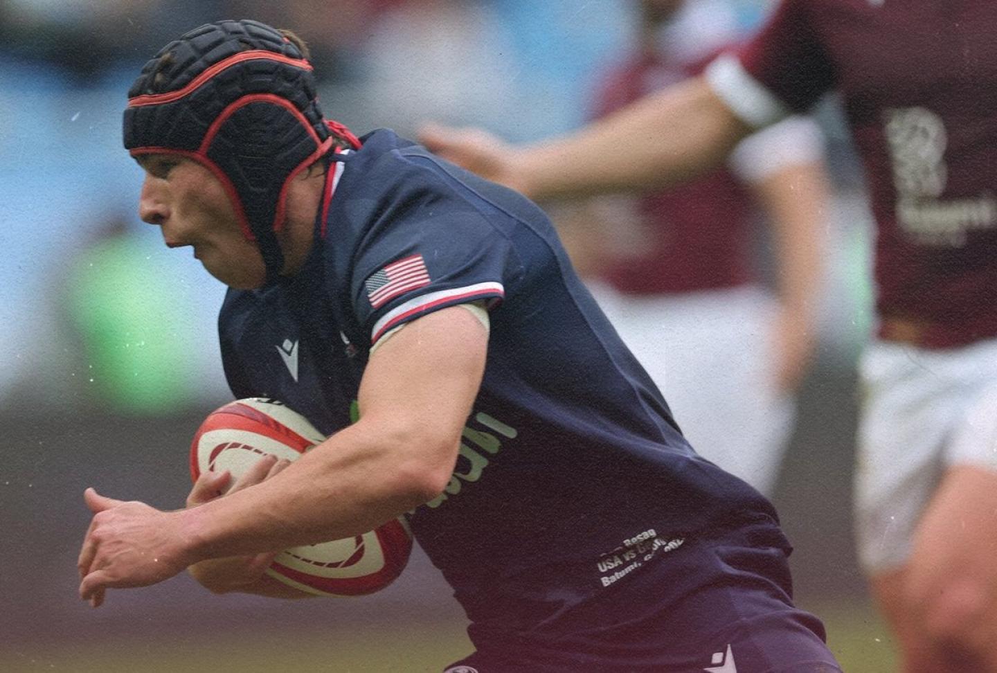 Dom Besag cores for the USA against Georgia.