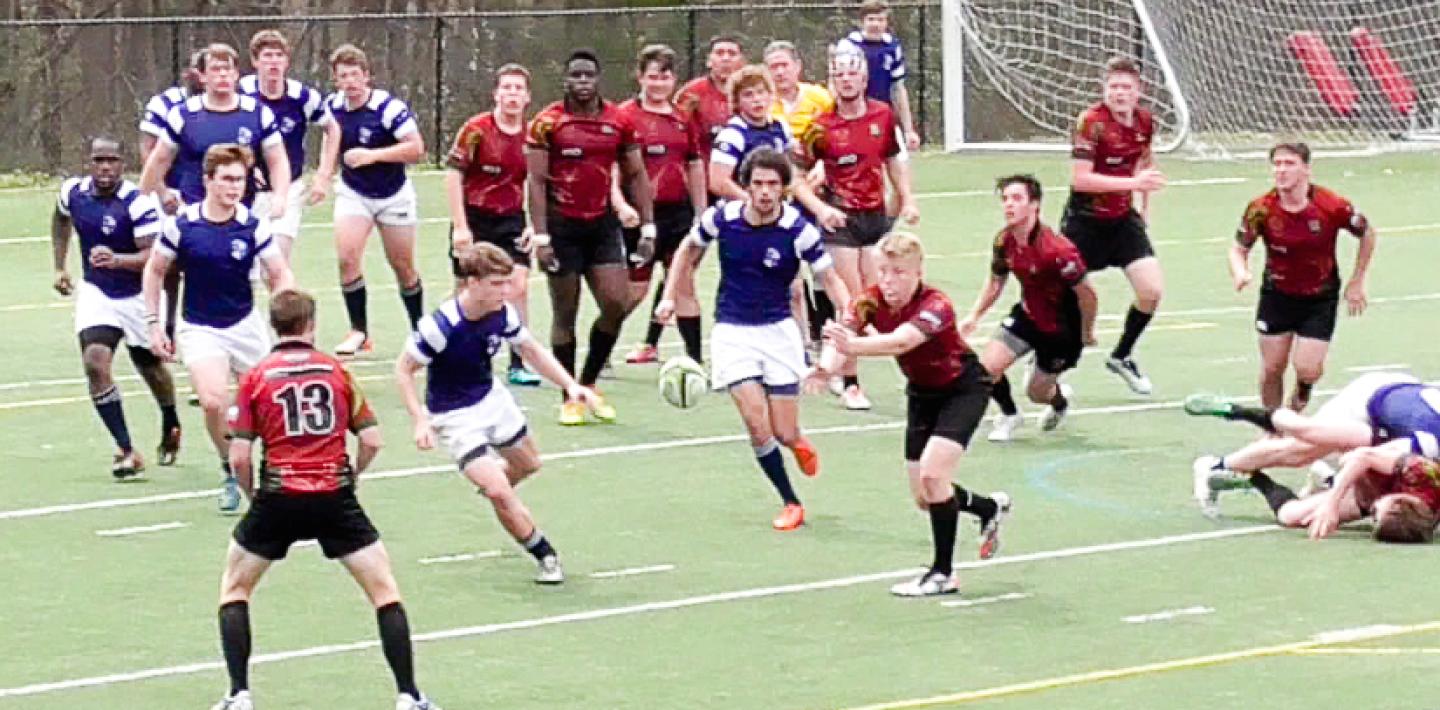 bryson shanklin of phoenix feeds chris bagby against south greenville