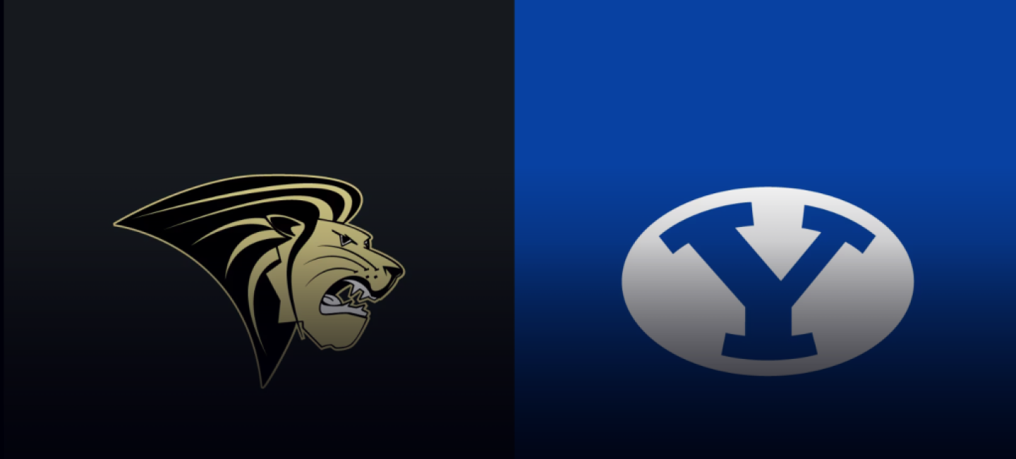 byu v lindenwood logos