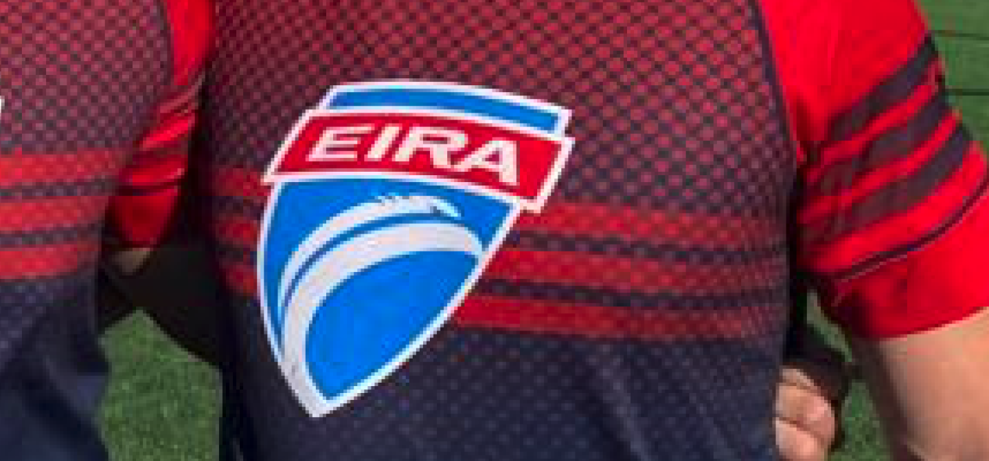 eira logo on shirt