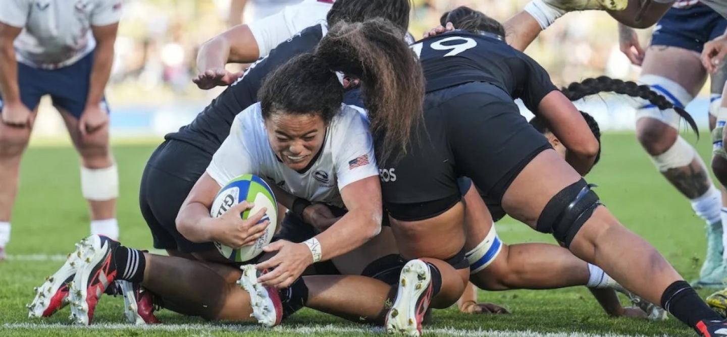 freda tafuna scores for usa john cowpland for usa rugby