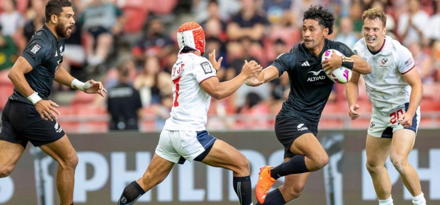 hsbc svns   singapore sevens new zealand vs usa photo by zach franzen world rugby
