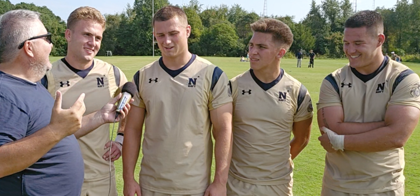 navy players with goff