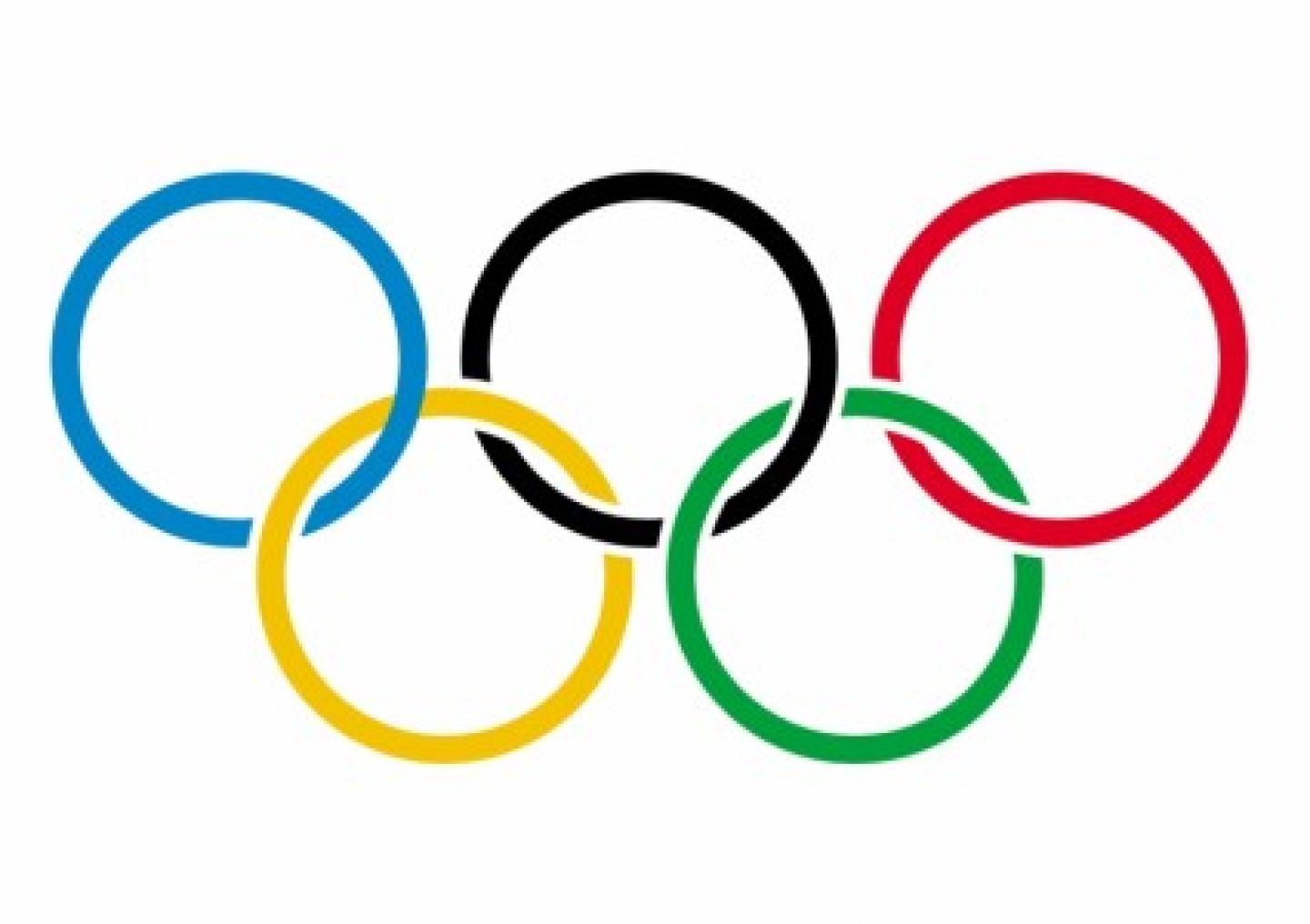 olympic rings on white 206913