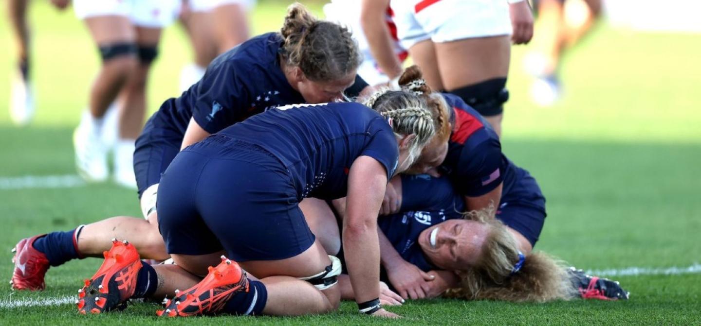 usa celebrates try rwc