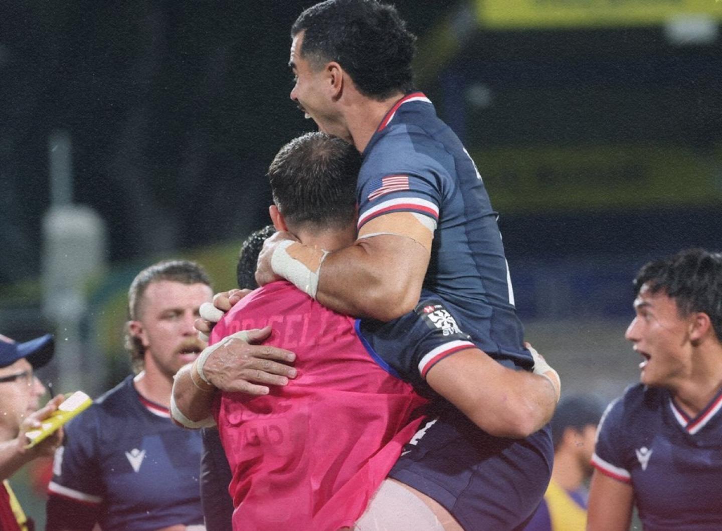 usa men 7s celebrates