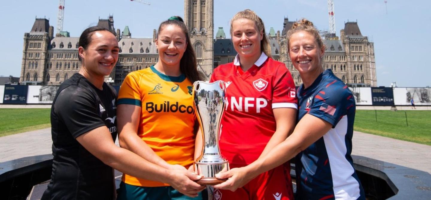 world rugby pacific four series captains photocall